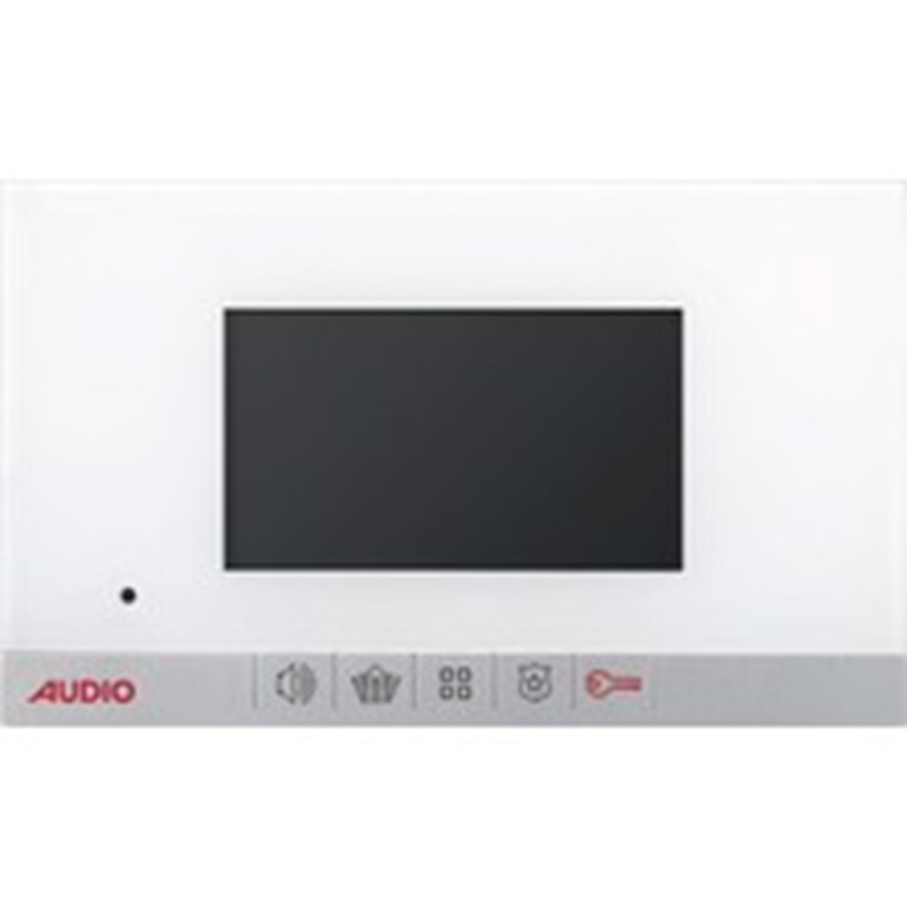 AUDIO (KDV DAHİL)BUSPLUS STAR 4.3'' MEKANİK BUTONLU BEYAZ GÖRÜNTÜLÜ DİAFON(00140)