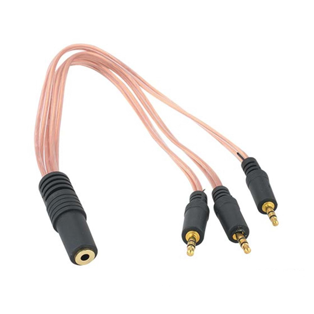 3.5 MM STEREO DİŞİ / 3X3.5 STEREO ERKEK 5+1 KABLO