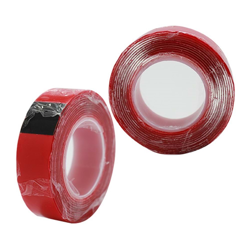 POWERMASTER 19 MM X 2 METRE KIRMIZI VHB AKRİLİK ÇİFT TARAFLI BANT (OGS BANTI)POWERMASTER 19 MM X 2 METRE KIRMIZI VHB AKRİLİK ÇİFT TARAFLI BANT (OGS BANTI)