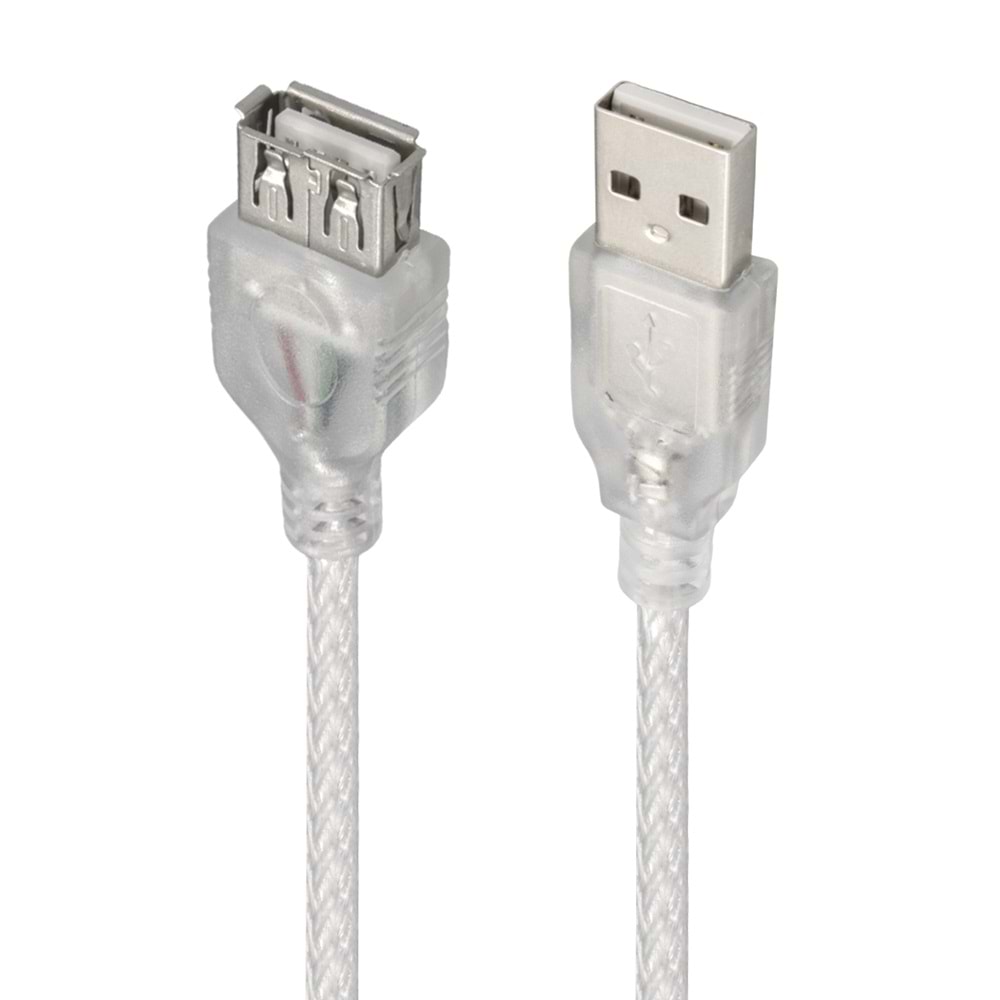 POWERMASTER 1.5 METRE 2.0V ŞEFFAF USB UZATMA KABLOSUPOWERMASTER 1.5 METRE 2.0V ŞEFFAF USB UZATMA KABLOSU