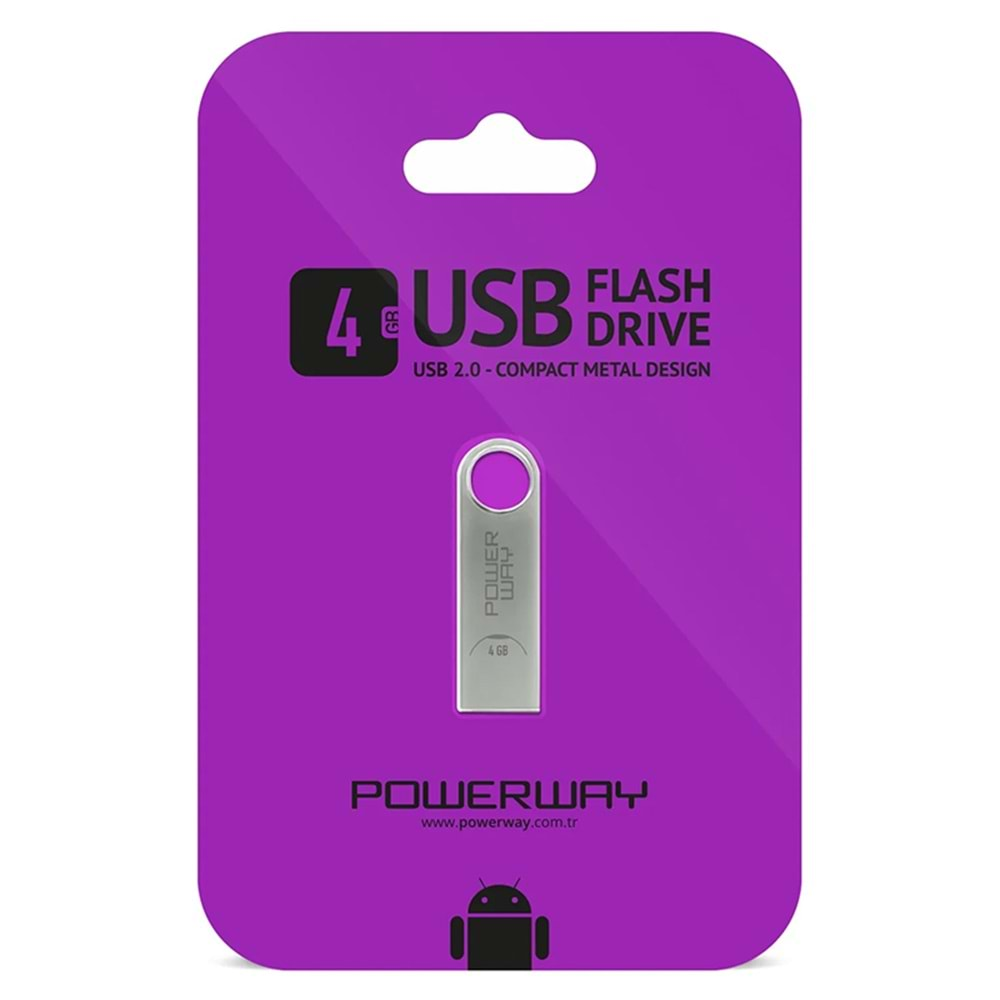 POWERWAY 4GB FLASH BELLEK