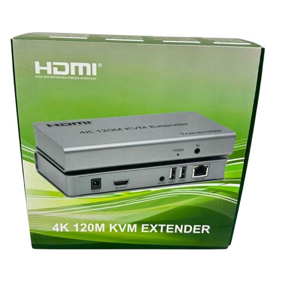 POWERMASTER PM-22509 4K 120 METRE HDMI-USB KVM EXTENDER