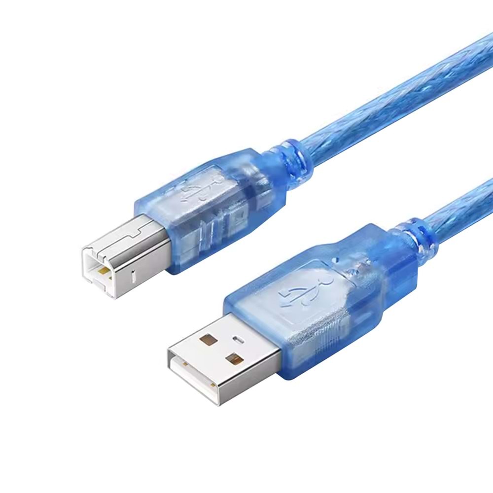 FULLY G-534DB 3 MT ŞEFFAF MAVİ USB YAZICI KABLOSUFULLY G-534DB 3 MT ŞEFFAF MAVİ USB YAZICI KABLOSU
