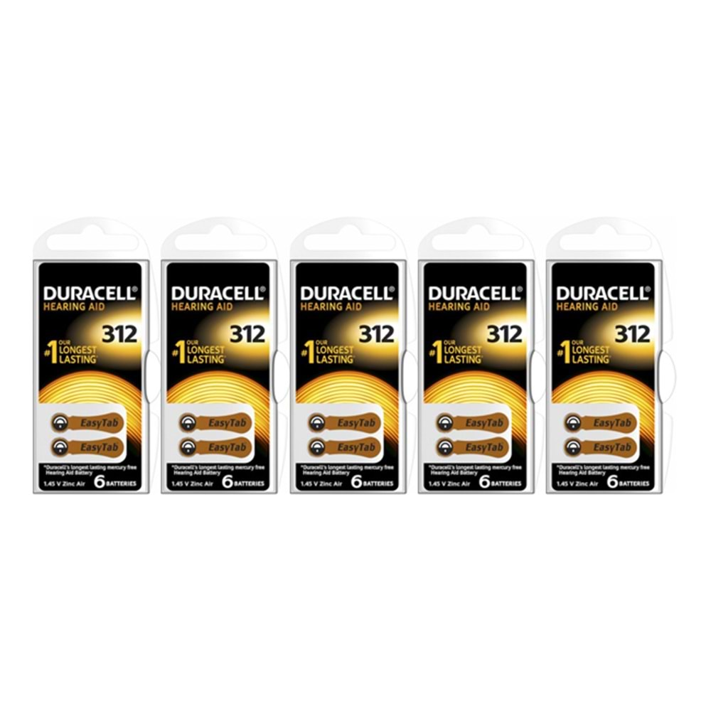 DURACELL ACTİVAİR 312 NUMARA KULAKLIK PİLİ (BLİSTER FİYATI)