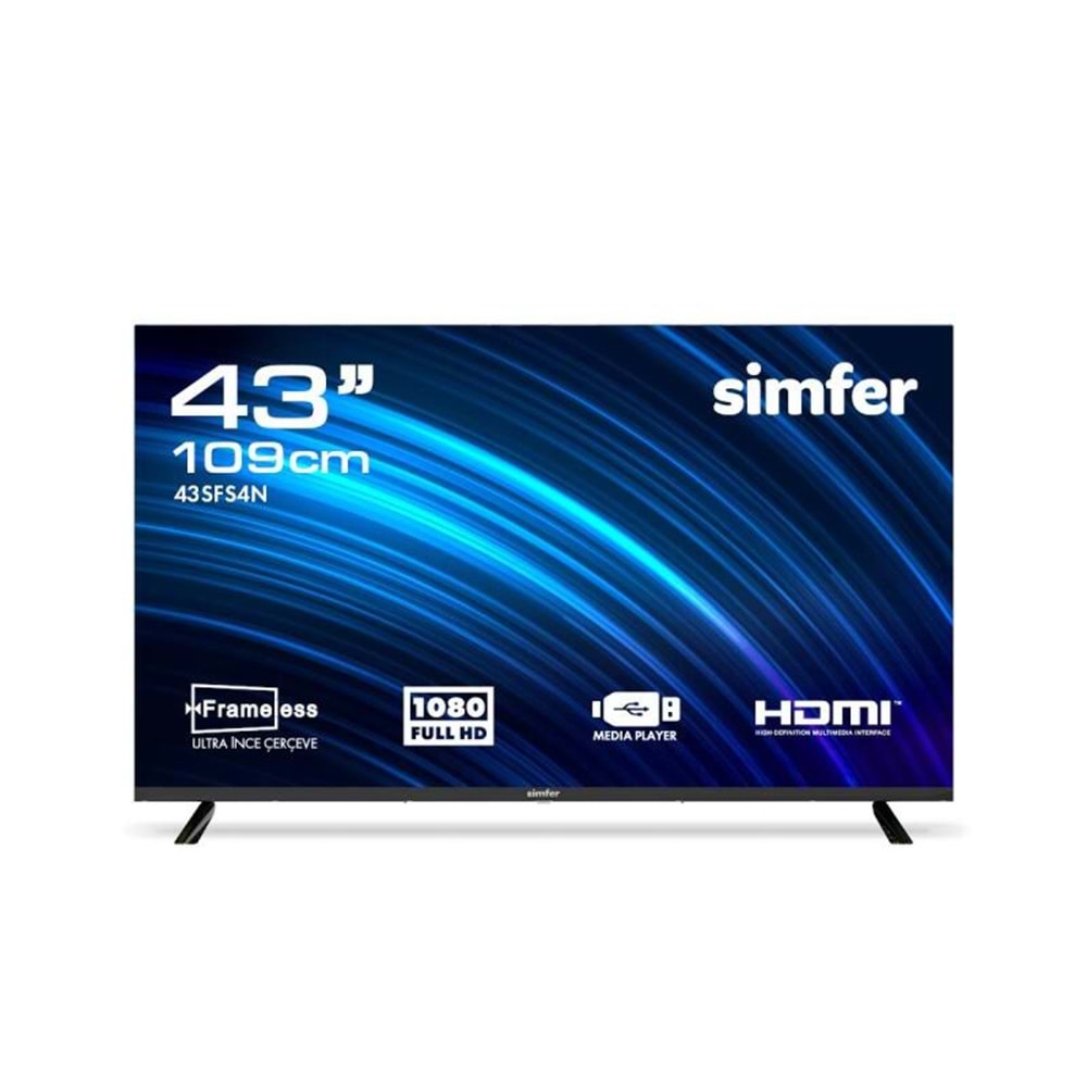 SİMFER 43 INCH 109 EKRAN UYDU ALICILI LED FHD TV NET FİYAT