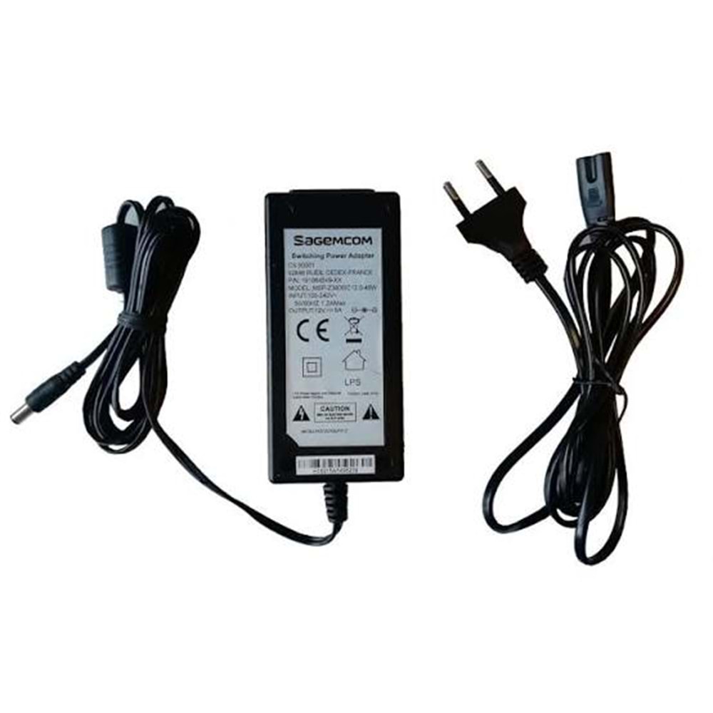 FORLINE SAGEMCOM 12V 5AH PLASTİK KASA ADAPTÖR DHL