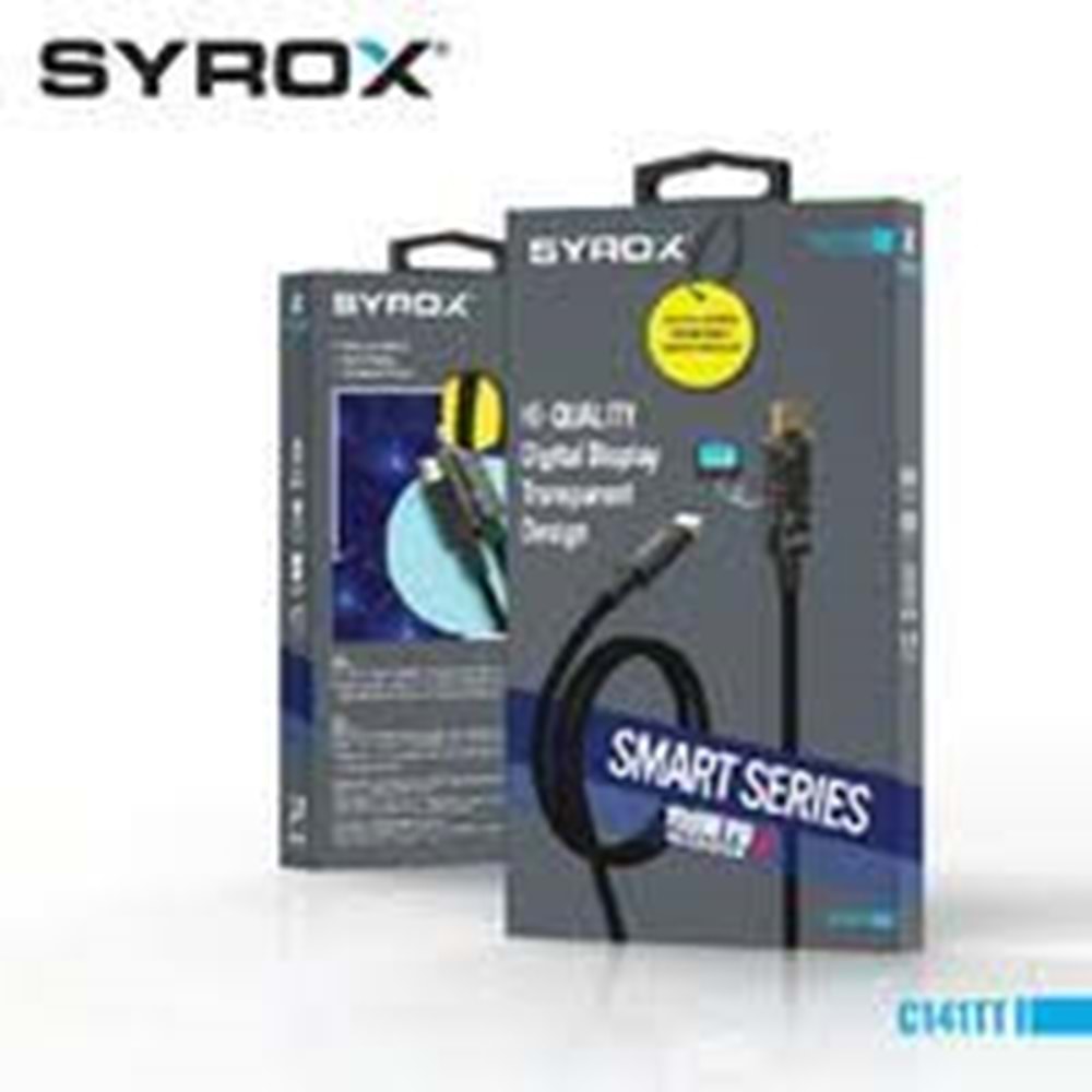 Syrox C141TT Type-C To Type-C 100W 20V 5A Data & Şarj KABLOSU