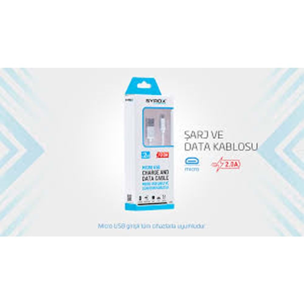 C17 2.0A 2M Micro USB Şarj & Data Kablosu