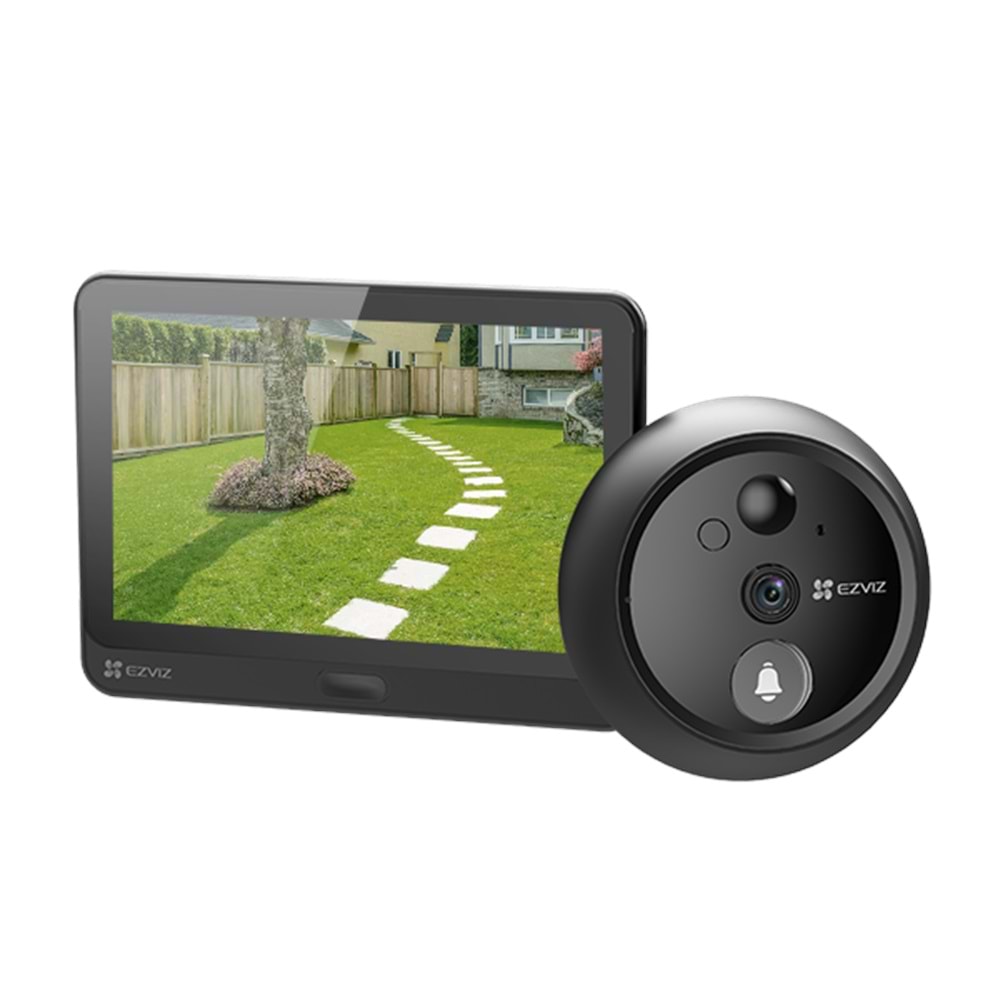 EZVIZ AKILLI EV SİSTEMİ GİRİŞ KAPI ZİLİ WIFI 2K KIT CS-HP4 (2WPFBS)
