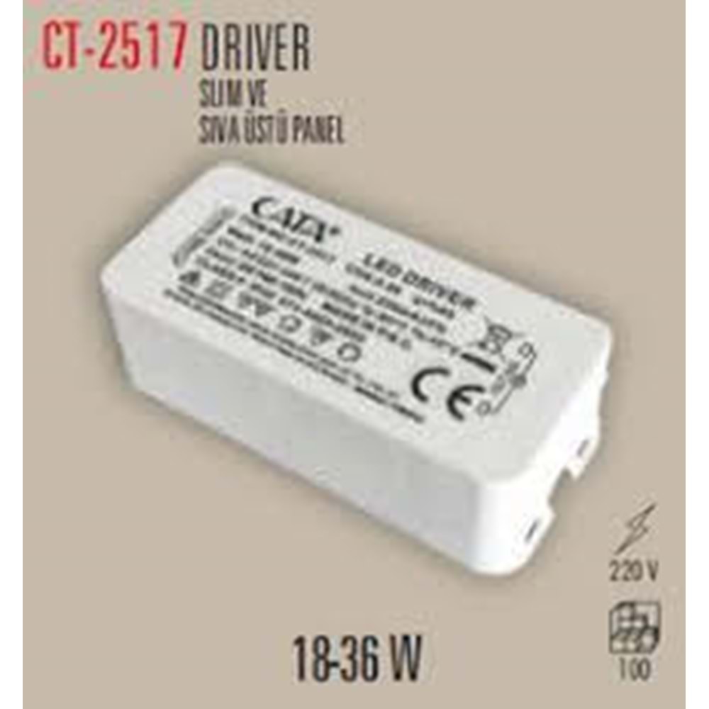 Cata Ct 2517 18W-40W Slim Spot Driver Adaptörü