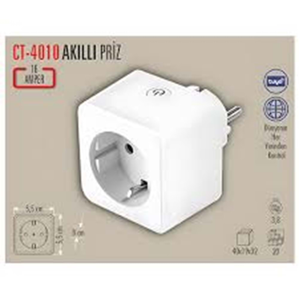 CATA CT-4010 Akıllı Wifi Priz Uzaktan Kontrol