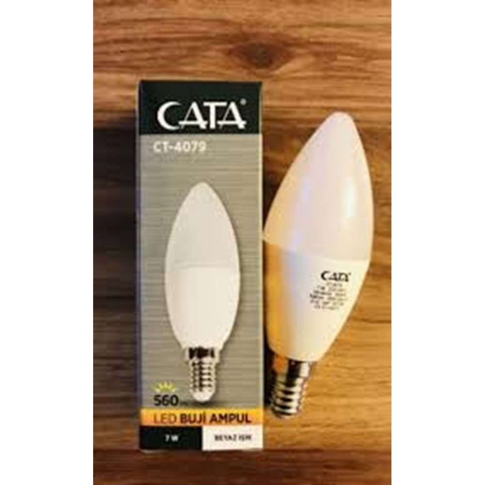 CATA E14 DUY 7WATT BEYAZ BUJİ LED AMPUL