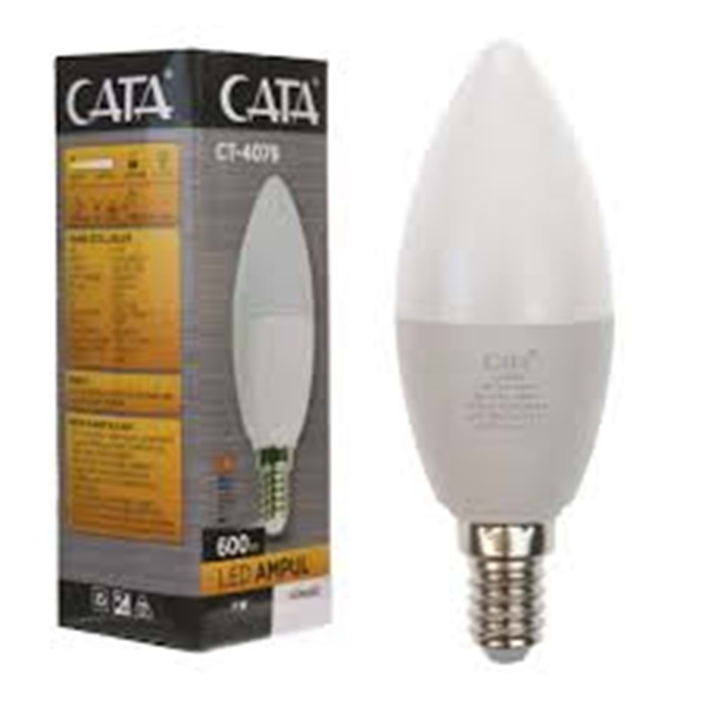CATA E14 DUY 7 WATT GÜNIŞIĞI BUJİ LED AMPÜL