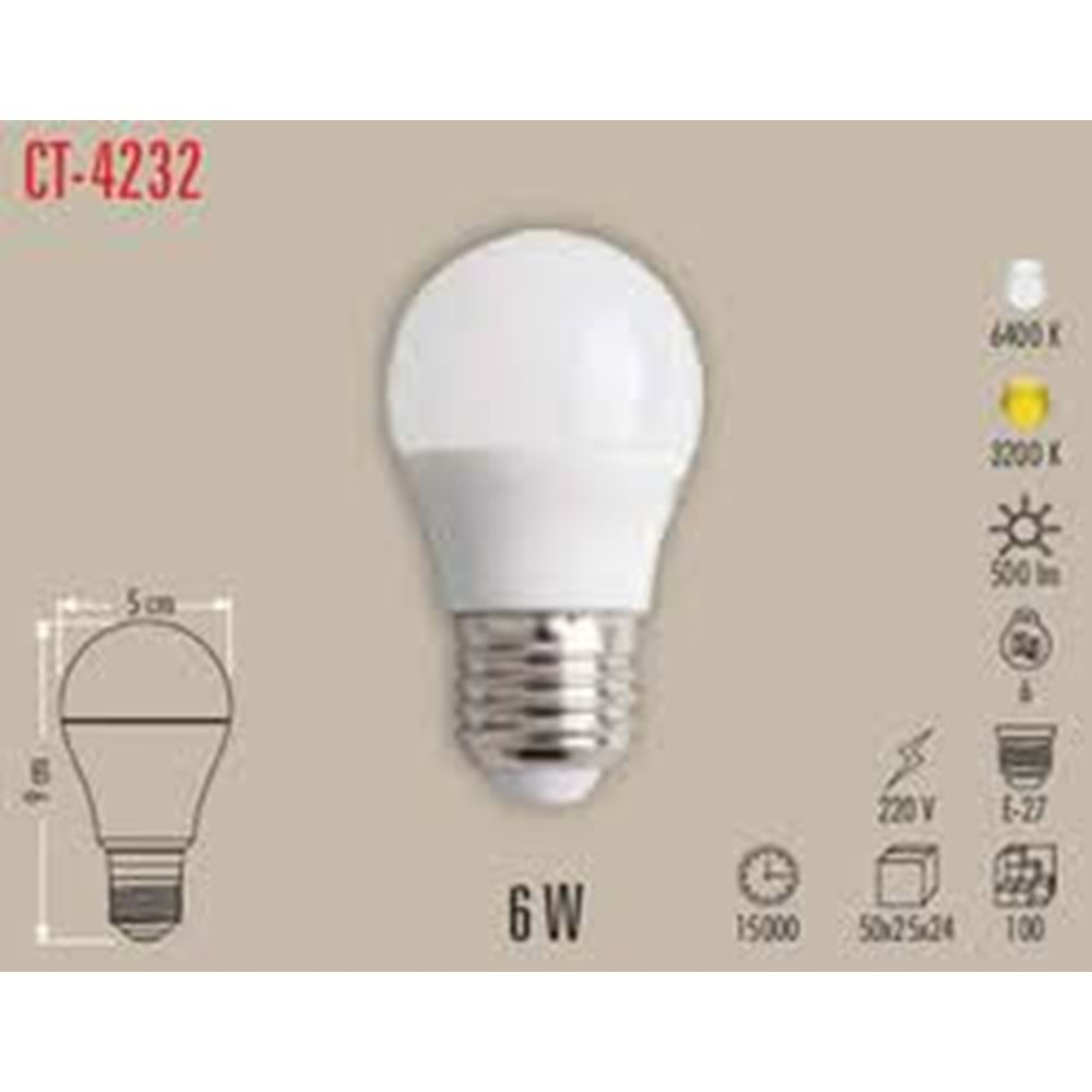 Cata CT-4232 4W Edison LED Ampul BEYAZ IŞIK