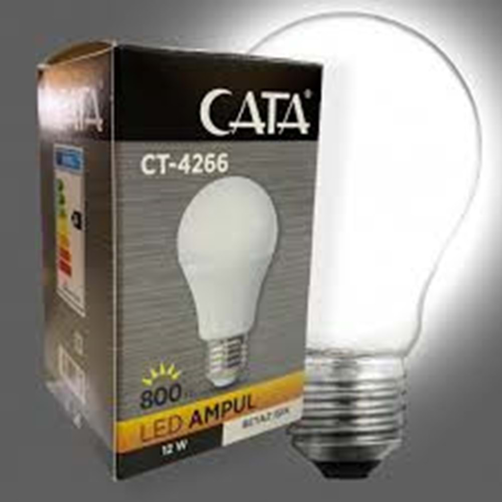 CATA 12W LED AMPUL (E27)(BEYAZ) LİSTE FİYATI DHL