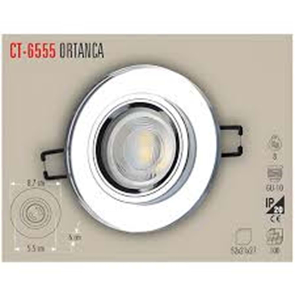 CATA CT-6555 ORTANCA DEKORATİF CAM SPOT