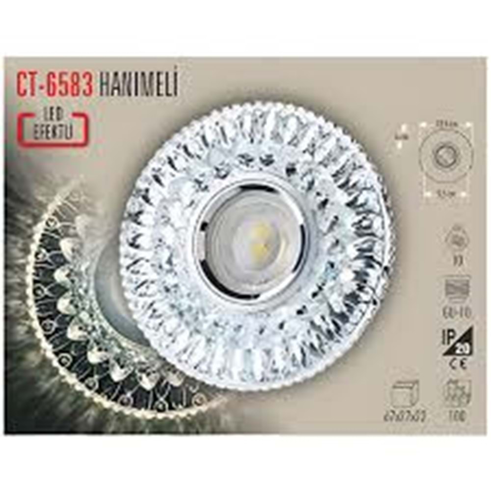 CATA CT-6583 HANIMELİ DEKORATİF CAM SPOT