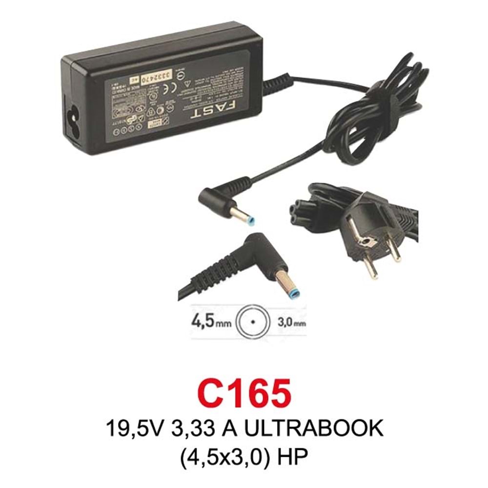 FAST HP İĞNE UÇ 19,5V 3,33AH (4,5*3,0) LAPTOP ADAPTÖR