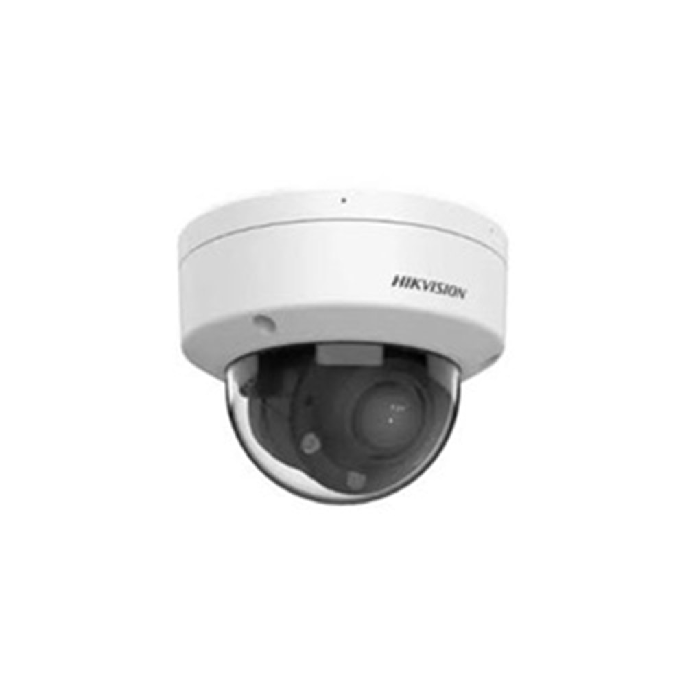 HIKVISION IP 4 MP 2.8-12 MM SMART HYBIRD LIGHT VARIFOCAL DOME KAMERA (DAHİLİ MİKROFON,İNSAN VE ARAÇ ALGILAMA,512 GB SD KART DESTEK,MOTORİZE LENS,IP67 DIŞ MEKANA UYUM,30 METRE GECE GÖRÜŞ,GECE RENKLİ GÖRÜŞ)