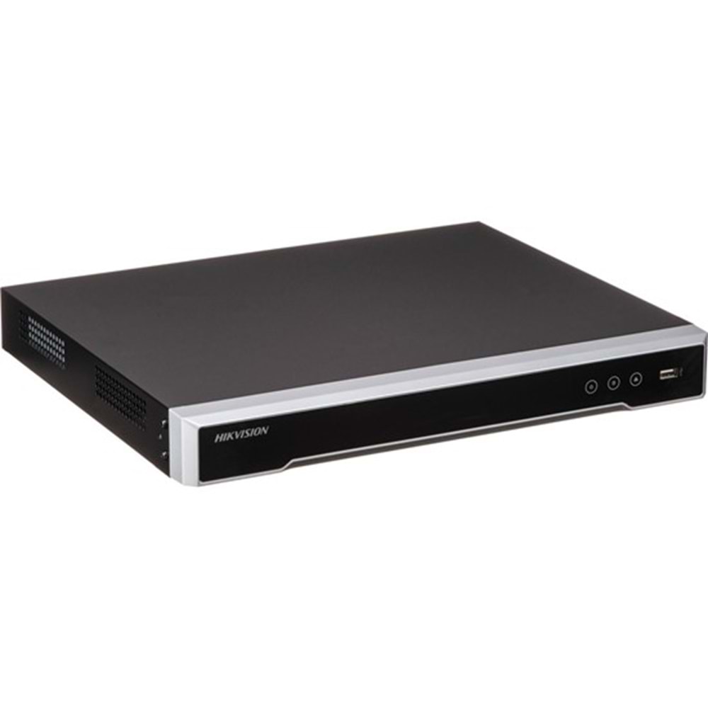 HIKVISION IP NVR 8 KANAL KAYIT CİHAZI POESİZ (H.265+,2X8 TB,8 MP DESTEK,4K DESTEĞİ,4 KANALA KADAR İNSAN VE ARAÇ ANALİZ DESTEĞİ)