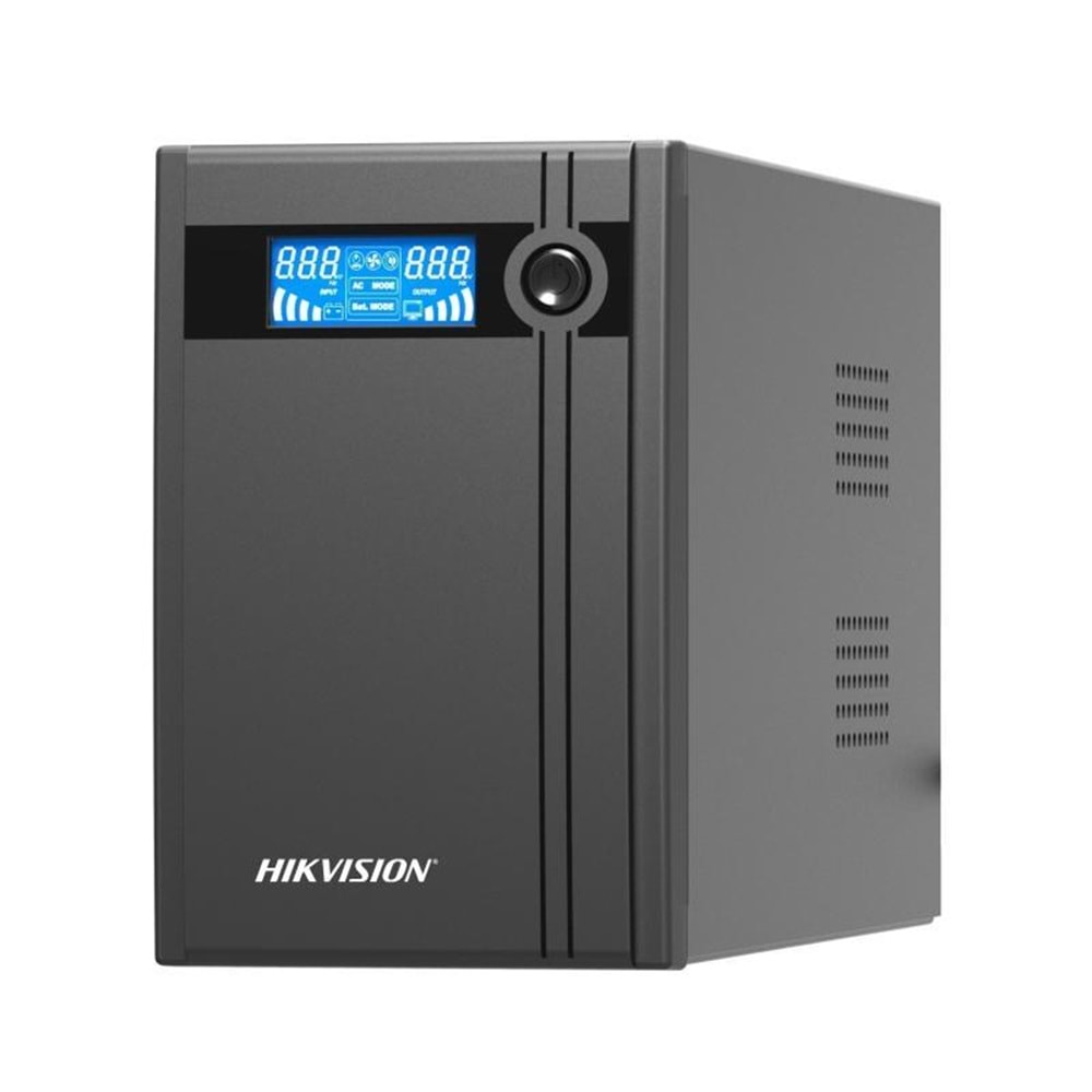 HIKVISION UPS 2000 VA/1200 W LINE INTERACTIVE (2X12V 9A AKÜ,Aşırı gerilim koruması, Aşırı yük koruması, Deşarj koruması, Kısa devre koruması)