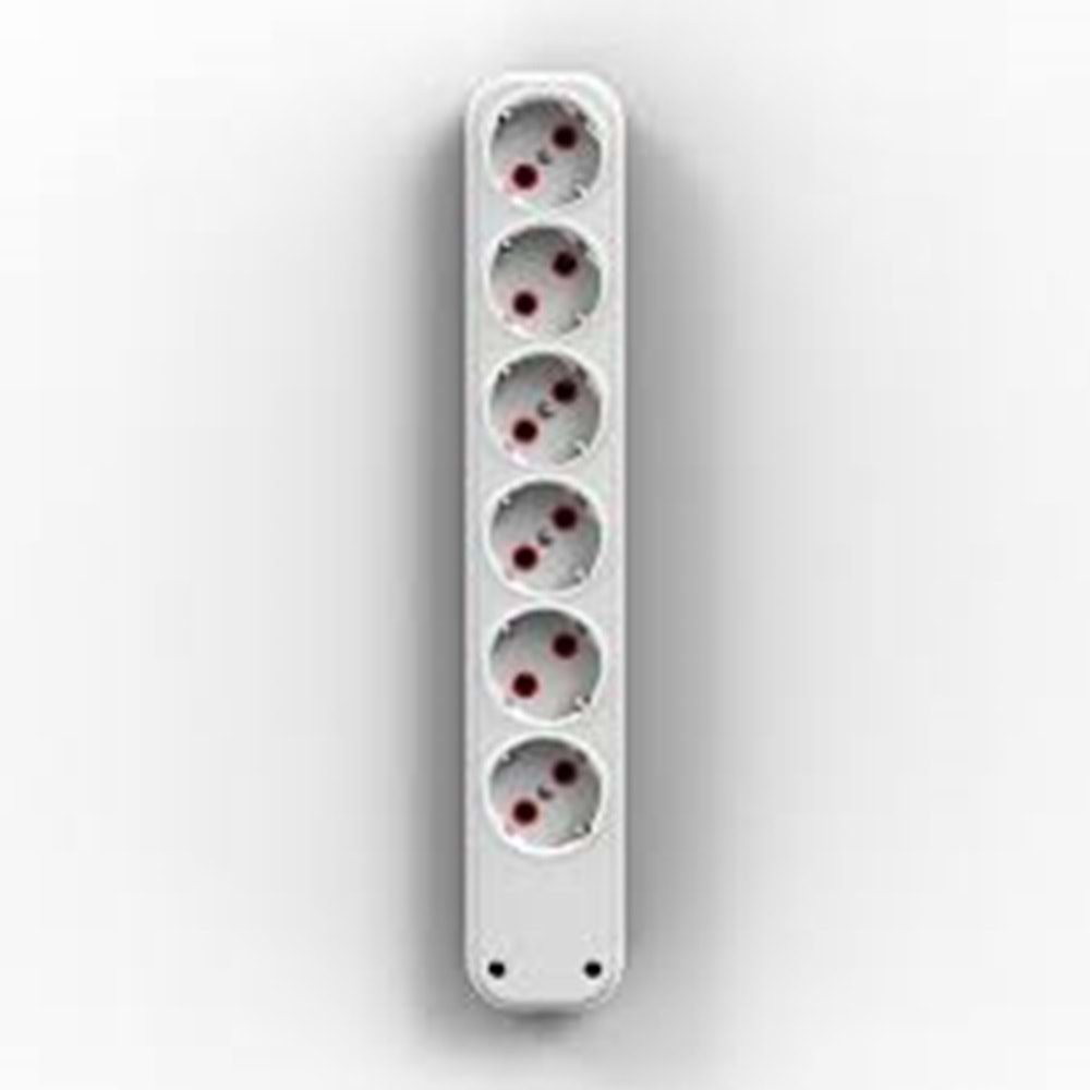 FETİH 6LI KLEMENSLİ TOPRAKLI GRUP PRİZ DHL