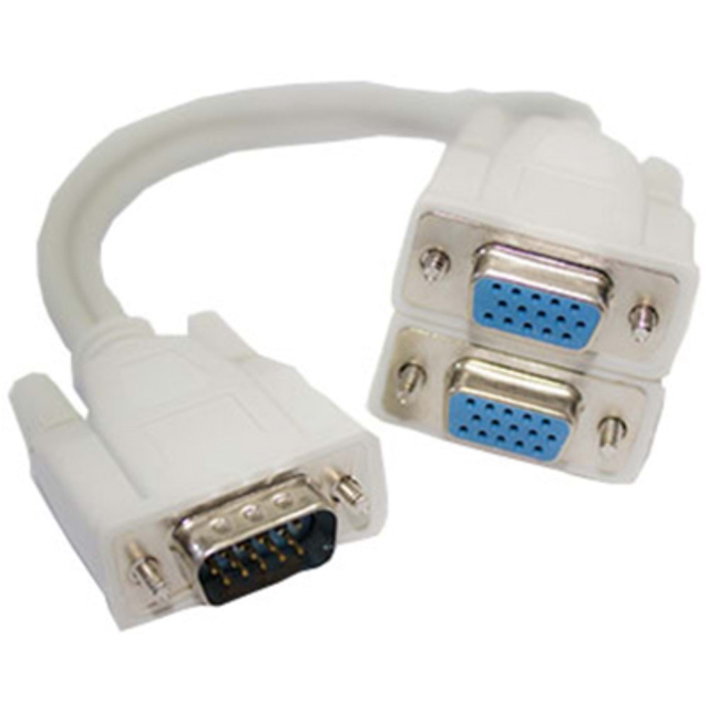 SLINE OEM VGA Splitter Kablo 1 Erkek-2 Dişi Çatal Kablo DHL