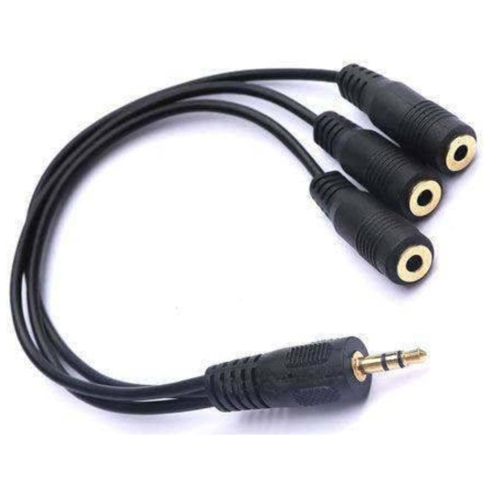 3,5 MM STREO ERKEK 3 LÜ STEREO DİŞİ