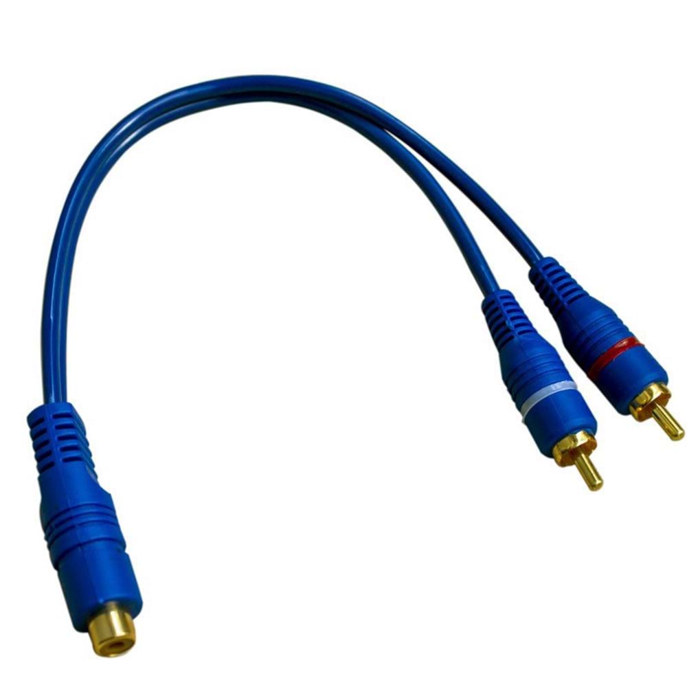 SLINE 2 RCA ERKEK-1 RCA DİŞİ 30 CM Y KABLO DHL