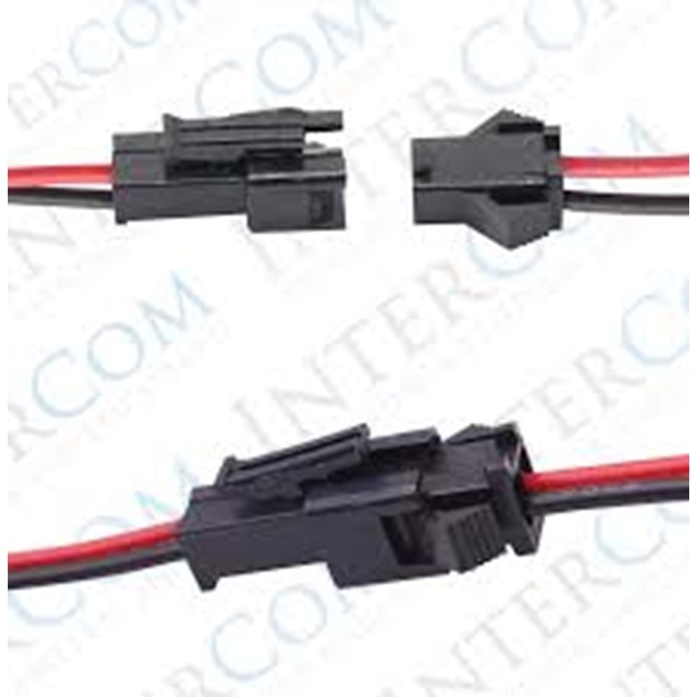 2 PİN KABLOLU KONNEKTÖR TAKIMI (LED SÖKET TAKIMI)