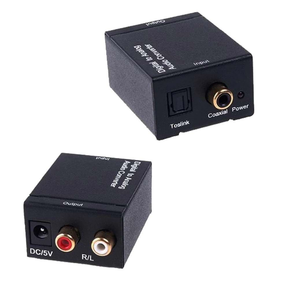 SLINE Digital to Analog Ses Çevirici Koaksiyel RCA Çevirici DHL