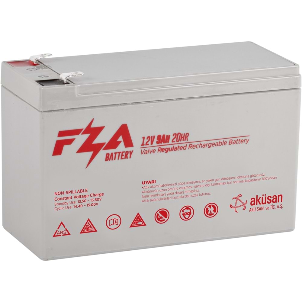FEZA 12V 9AH 2,49KG KALİTELİ AKÜ SİYAH