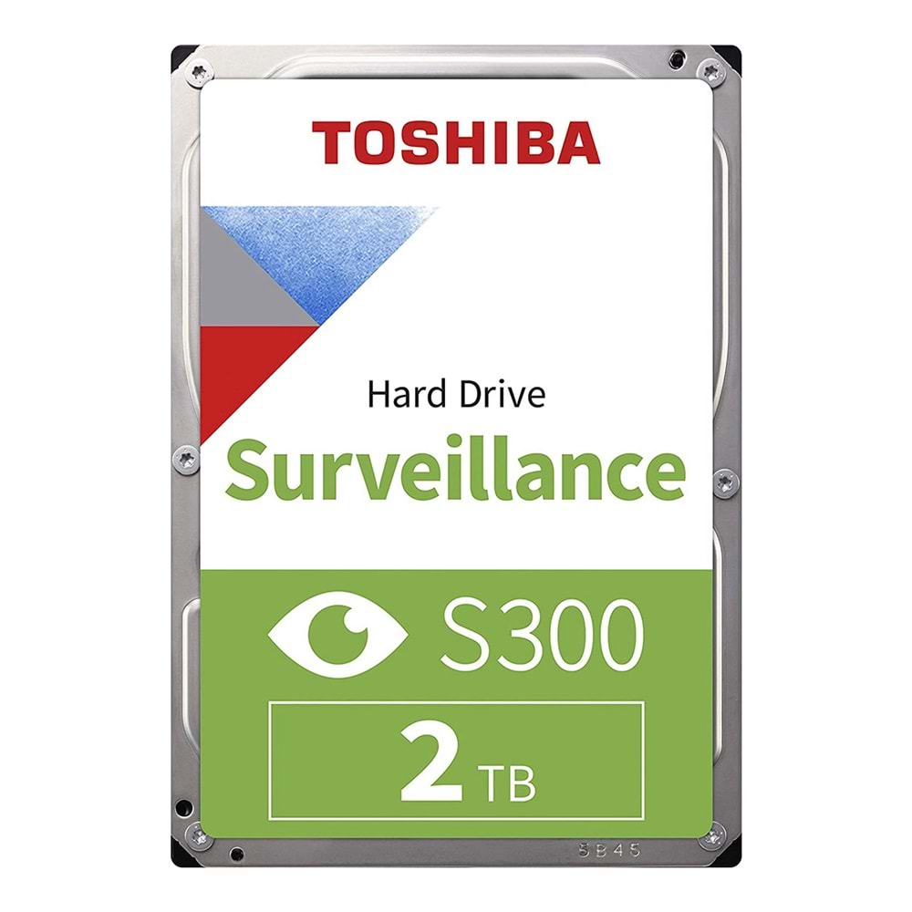 TOSHIBA S300 Surveillance 2 TB 5400RPM 128MB 7/24 DVR,NVR için Güvenlik HDD