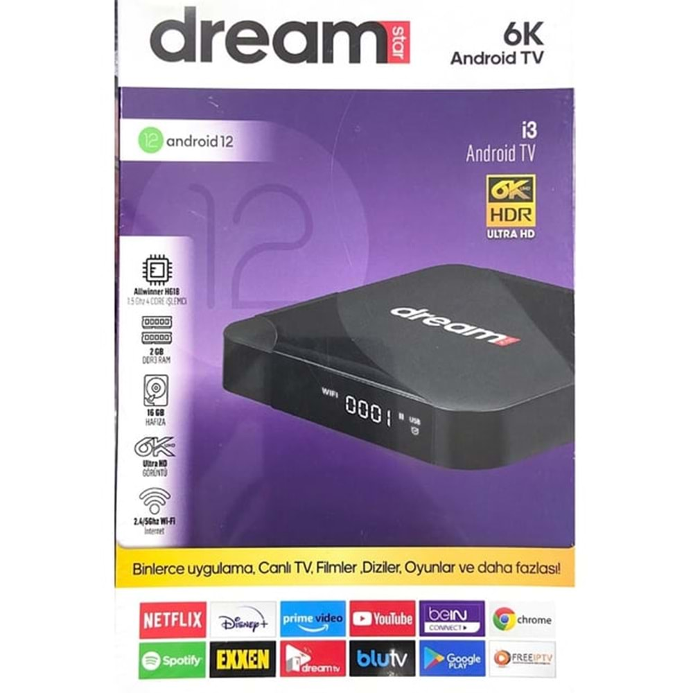 DREAMSTAR İ3 ANDROİD BOX