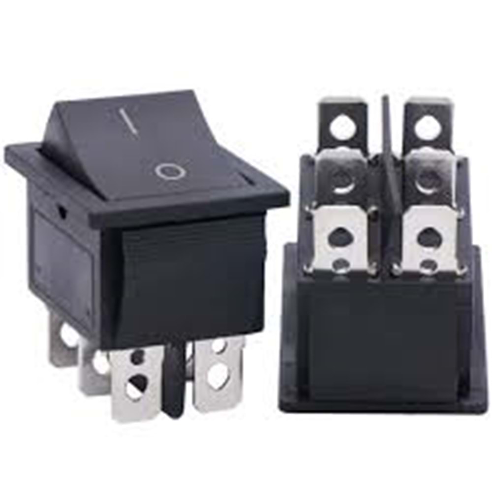 IC-109A Geniş Işıksız Yaylı Anahtar 6P On-(On)