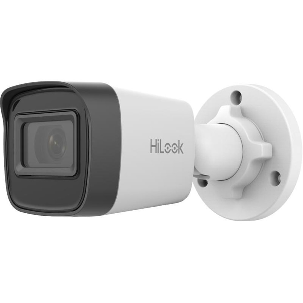 HiLook IP 2 MP 2.8 MM BULLET KAMERA (20 METRE GECE SİYAH BEYAZ GÖRÜŞ,POE DESTEK,DATA VE 12V BESLEME GİRİŞİ)