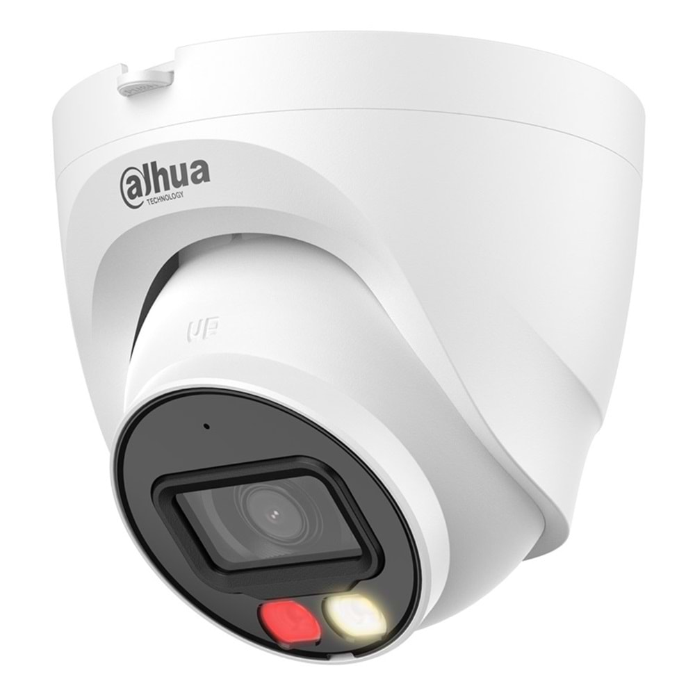 DAHUA HDW1249T-S-IL 2MP 2.8mm Akıllı Çift Işıklı Dome Kamera (30m IR+30m GECE GÖRÜŞ,DAHİLİ MİKROFON)