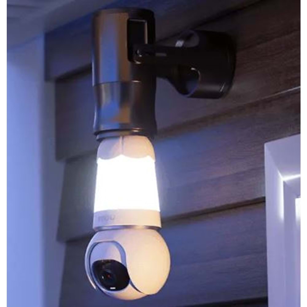 IMOU 5 MP PT AMPUL KAMERA (GECE RENKLİ GÖRÜŞ,KARŞILIKLI KONUŞMA,İNSAN VE ARAÇ ALGILAMA,E27 DUY SOKETİNE UYUMLU,SİREN DESTEĞİ)