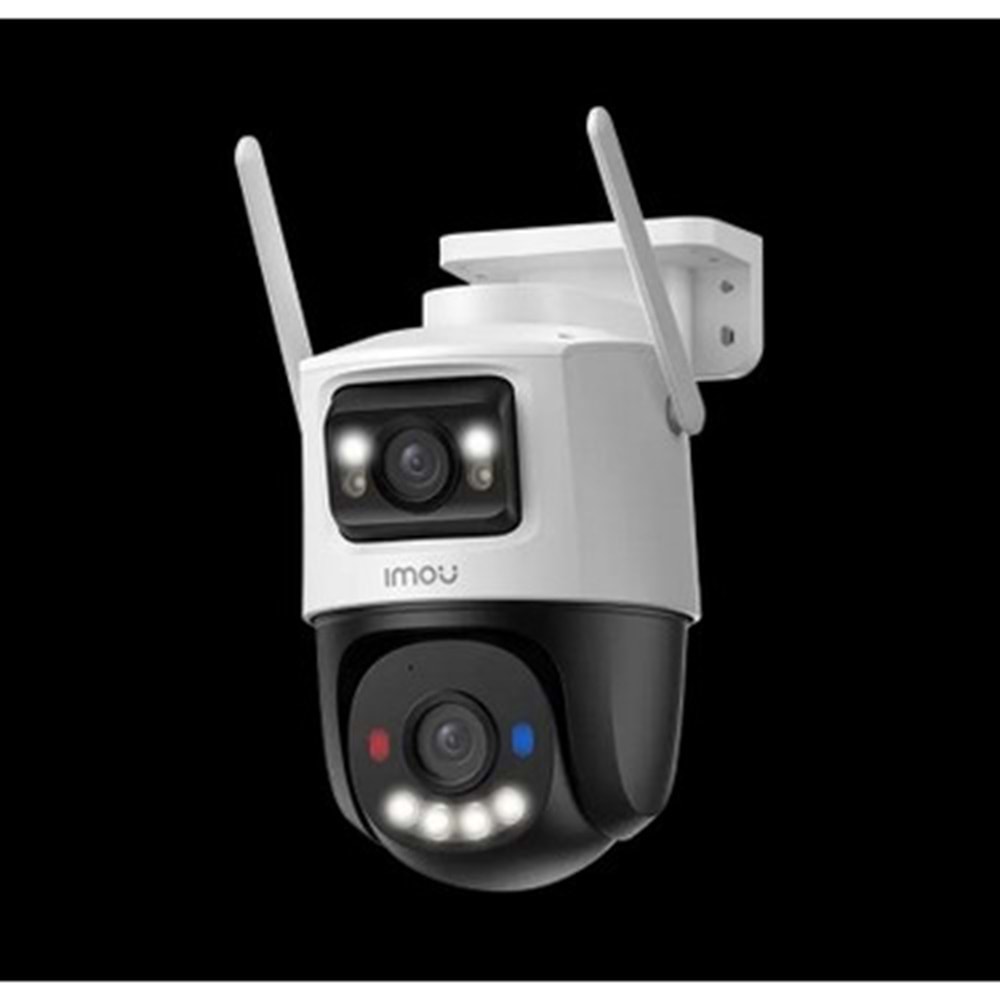 IMOU 5 MP + 5 MP ÇİFT KAMERALI DIŞ ORTAM DUAL PT KAMERA (KIRMIZI MAVİ UYARI IŞIĞI,AKILLI TAM GECE RENKLİ GÖRÜŞ,GENİŞ GÖRÜŞ AÇILI ÇİFT LENS,İNSAN VE ARAÇ TESPİTİ,512 GB SD KART)
