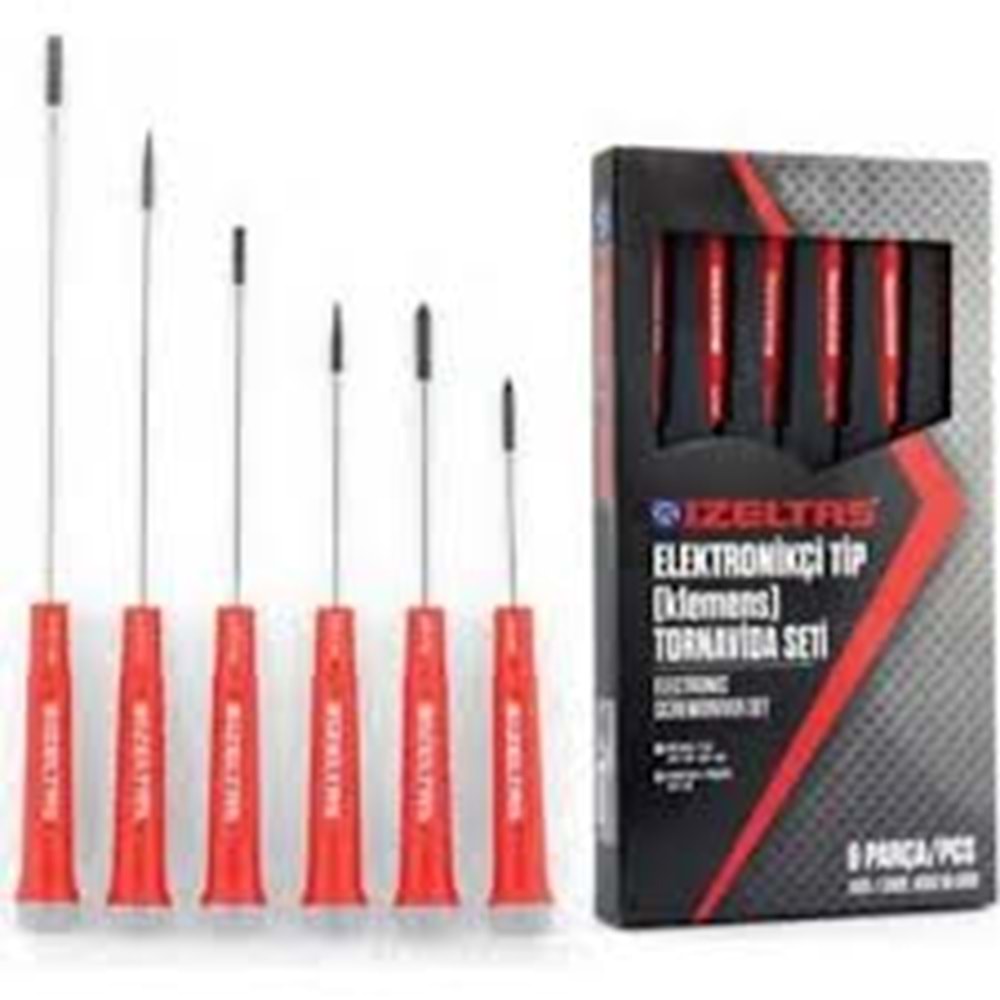 İzeltaş 4500 6 Parça Elektronikçi Tip Klemens Tornavida Seti