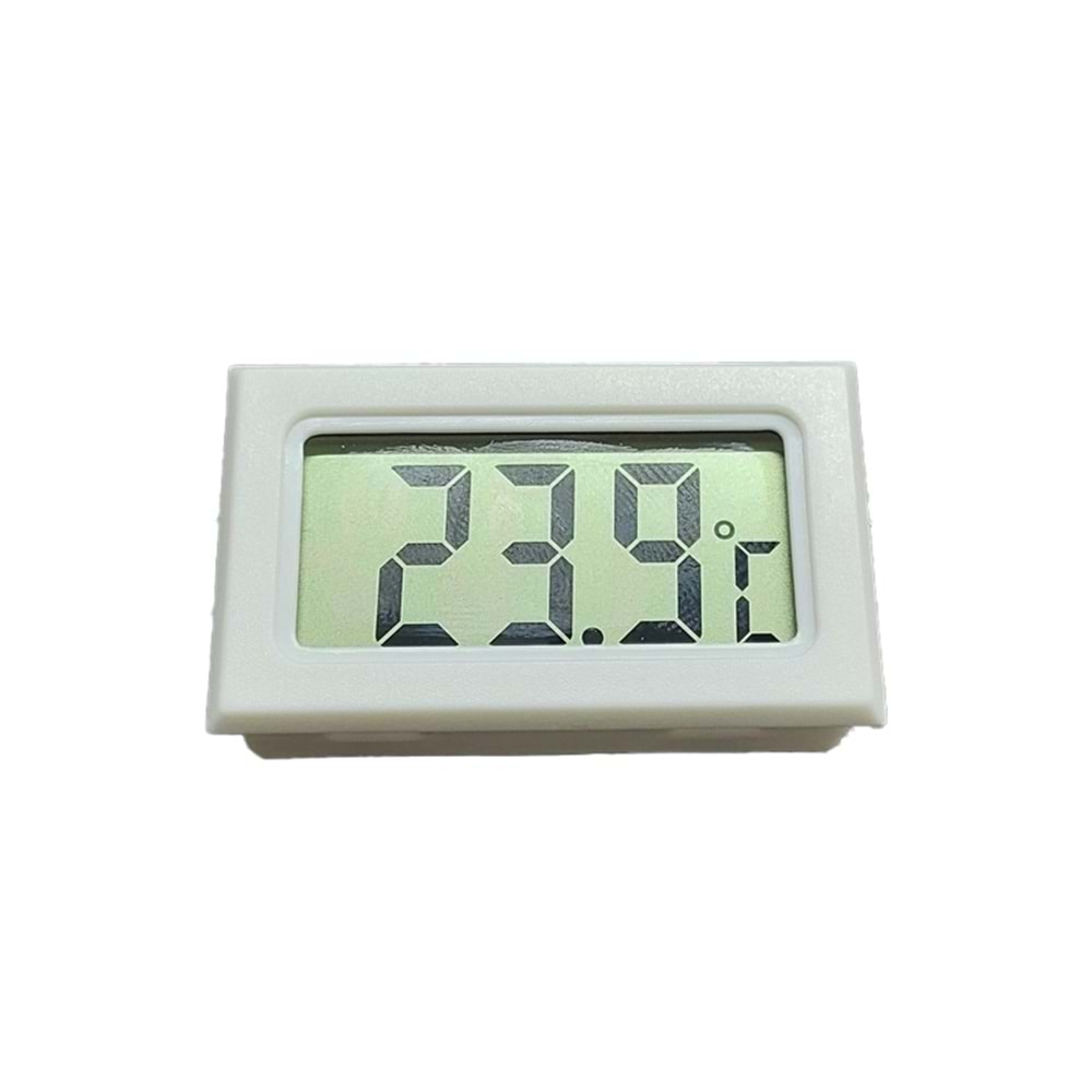 S LİNE Dijital Termometre ve Higrometre LCD Ekranlı Sıcaklık Nem Ölçer- Beyaz