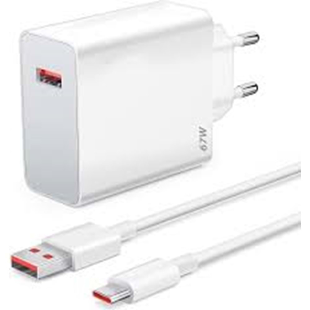 Mİ 67 WATT TYPE-C KABLOLU ŞARJ ALETİ