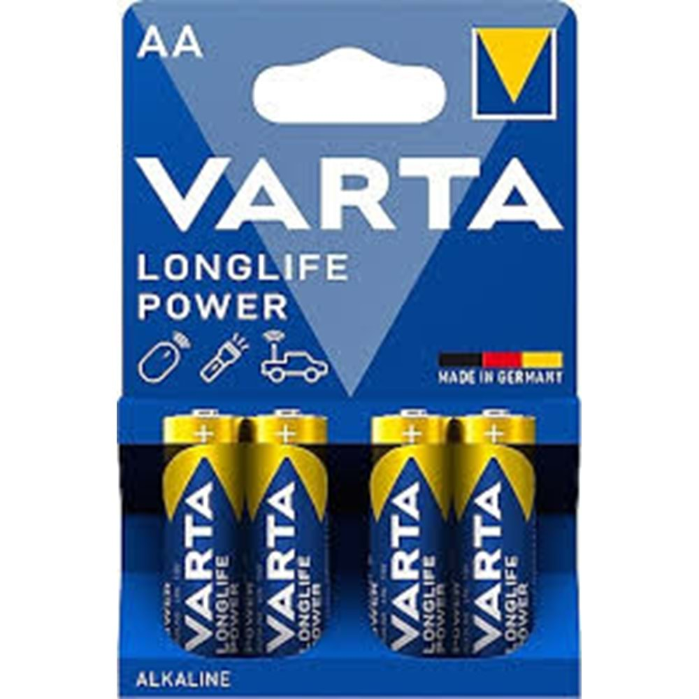 VARTA AA ALKALINE KALEM PİL 4 LÜ BLİSTER FİYATI MADE IN GERMANY