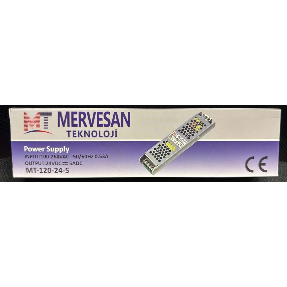 MERVESAN PREMİUM SERİ 24 V 5 A ULTRA SLİM METAL KASA ADAPTÖR