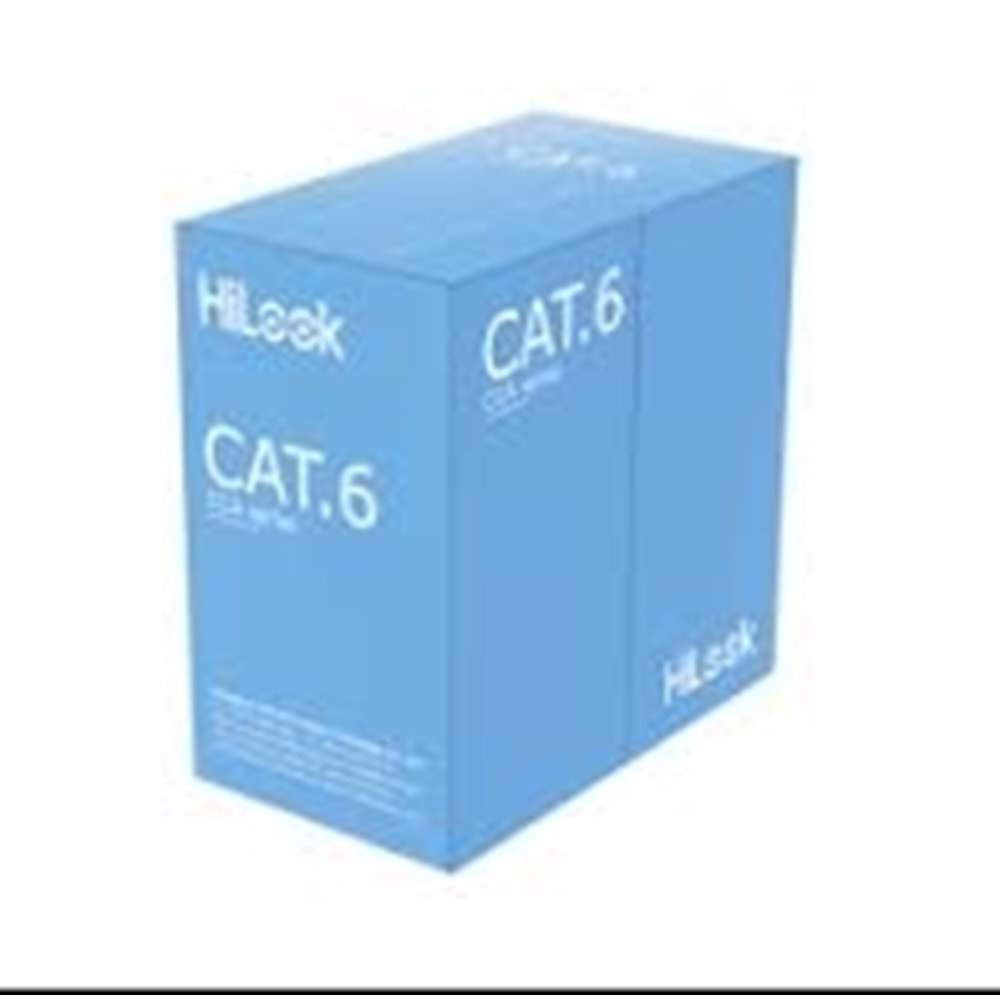Hilook CAT6 U/UTP 23 AWG 305 Mt Ağ Kablosu, CCA, 0,57 mm