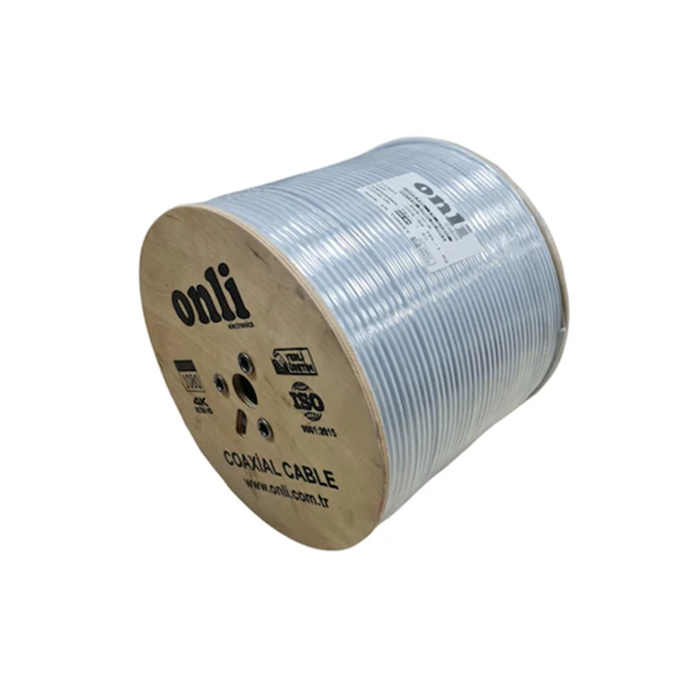 ONLİ RG6/U6 64 TEL 1.02 (CCS/AL) KOAKSİYEL ANTEN KABLOSU 300 MT DHL