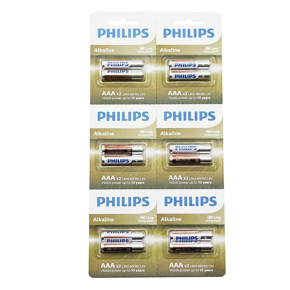 PHILIPS AAA ALKALİN İNCE KALEM PİL BLİSTER FİYATI