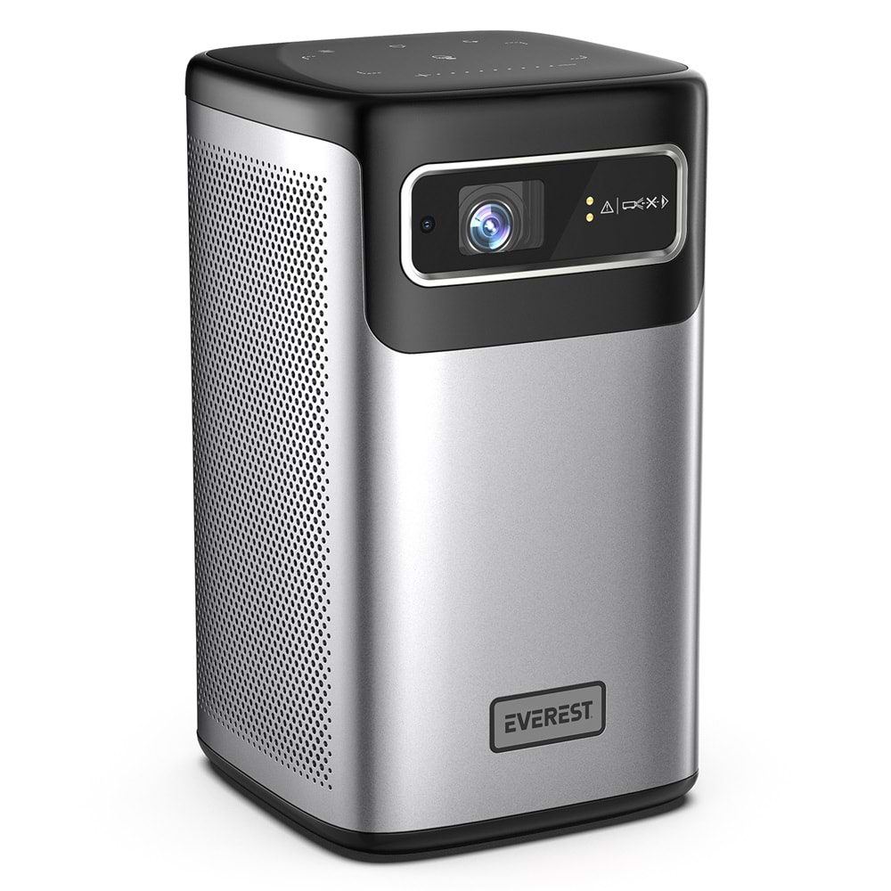 EVEREST GRİ FULL HD LED PROJEKSİYON (ANDROİD 9,KABLOSUZ EKRAN YANSITMA,DAHİLİ HOPARLÖR,OTOMATİK ODAK VE AÇI DÜZELTME,4K VİDEO DESTEK)