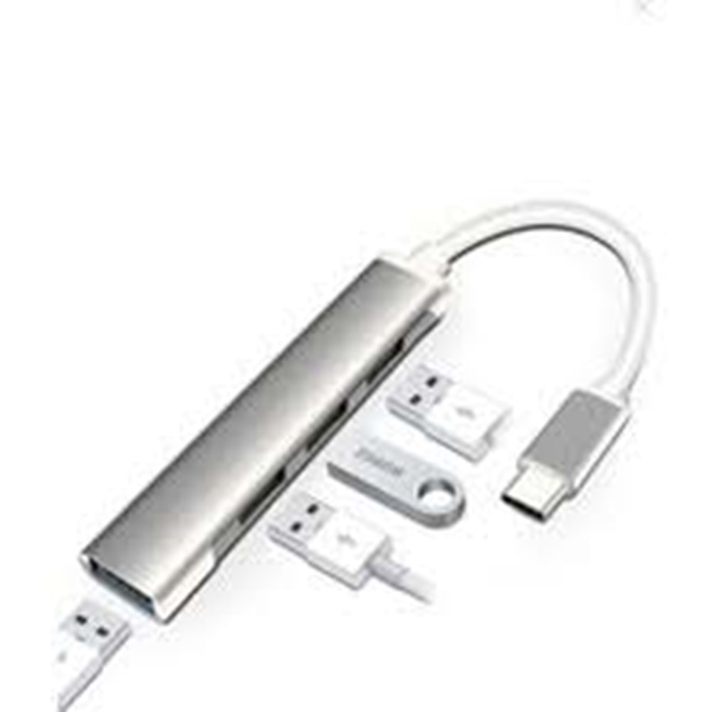 Platoon PL-5555 4 Port USB Hub 3.0 Type-C To USB Çevirici