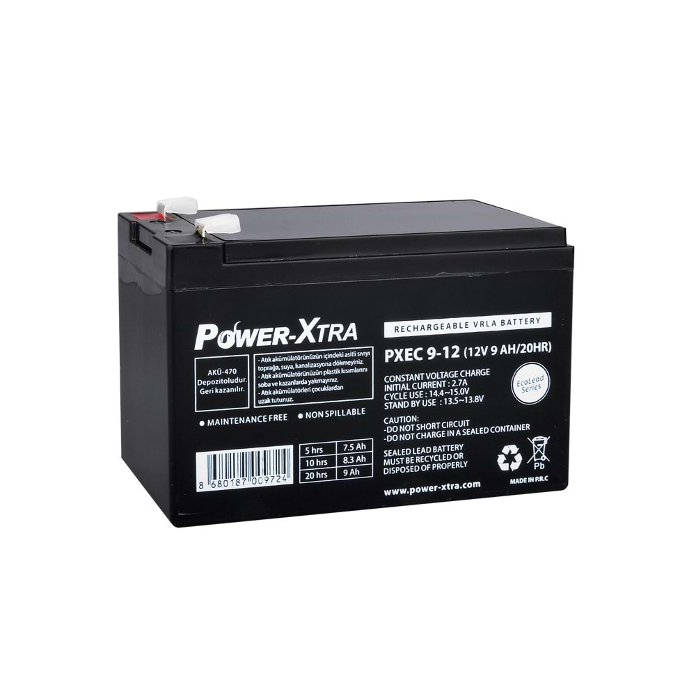 POWER XTRA 12V 9 AH AKÜ MADE IN MALAYSIA